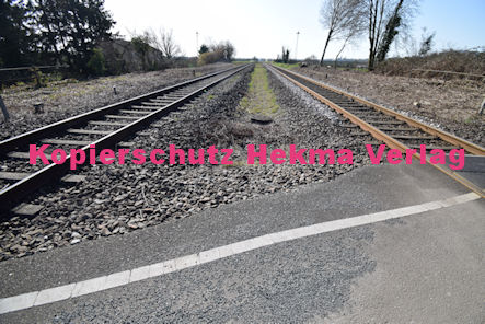 Maikammer/Kirrweiler - Eisenbahn - Bahnübergang Bü 6,0 - Bordmühlweg