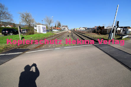 Maikammer/Kirrweiler - Eisenbahn - Bahnübergang Bü 6,0 - Bordmühlweg