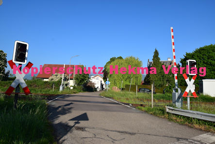 Maikammer/Kirrweiler - Eisenbahn - Bahnübergang Bü 6,0 - Bordmühlweg