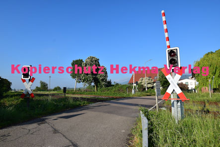 Maikammer/Kirrweiler - Eisenbahn - Bahnübergang Bü 6,0 - Bordmühlweg