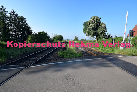 Maikammer/Kirrweiler - Eisenbahn - Bahnübergang Bü 6,0 - Bordmühlweg