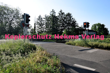 Maikammer/Kirrweiler - Eisenbahn - Bahnübergang Bü 6,0 - Bordmühlweg