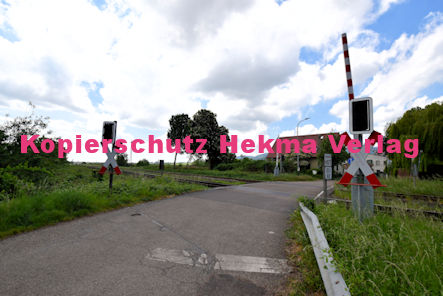 Maikammer/Kirrweiler - Eisenbahn - Bahnübergang Bü 6,0 - Bordmühlweg