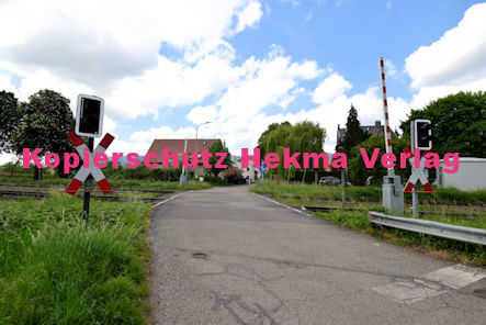 Maikammer/Kirrweiler - Eisenbahn - Bahnübergang Bü 6,0 - Bordmühlweg