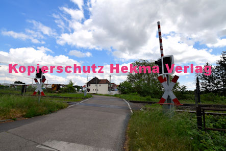 Maikammer/Kirrweiler - Eisenbahn - Bahnübergang Bü 6,0 - Bordmühlweg