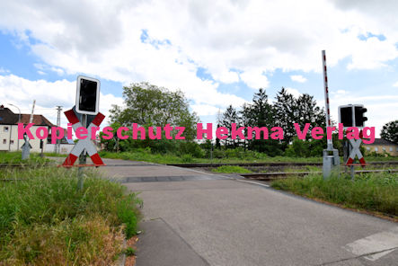Maikammer/Kirrweiler - Eisenbahn - Bahnübergang Bü 6,0 - Bordmühlweg