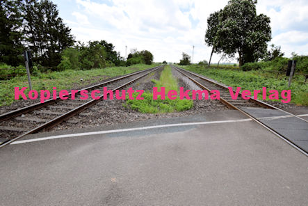 Maikammer/Kirrweiler - Eisenbahn - Bahnübergang Bü 6,0 - Bordmühlweg