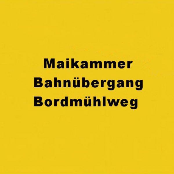 Maikammer-Kirrweiler Bahnübergang Bordmühlweg