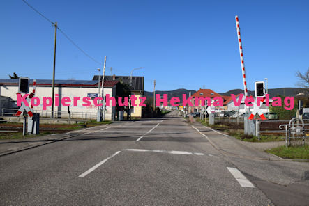 Maikammer/Kirrweiler - Eisenbahn - Bahnübergang Bü 5,8 Hauptstraße