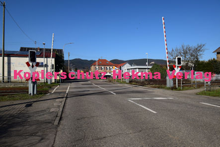 Maikammer/Kirrweiler - Eisenbahn - Bahnübergang Bü 5,8 Hauptstraße