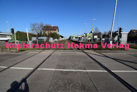Maikammer/Kirrweiler - Eisenbahn - Bahnübergang Bü 5,8 - Hauptstraße
