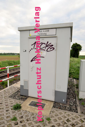 Minderslachen-Winden - Eisenbahn - Minderslachen-Winden Bahnübergang Bü 4,458 - Feldweg