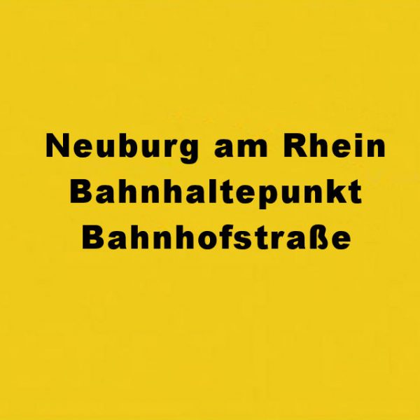 Neuburg am Rhein Bahnhaltepunkt Bahnhofstraße