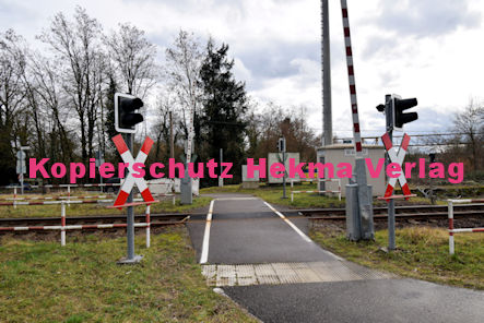 Schaidt (Pfalz) Eisenbahn - Schaidt Bahnübergang Bü Schaidt km 37,152 Hauptstraße/L546