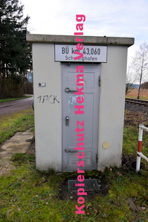Schweighofen (Pfalz) Eisenbahn - Schweighofen Bahnübergang - Bü Schweighofen km 43,060