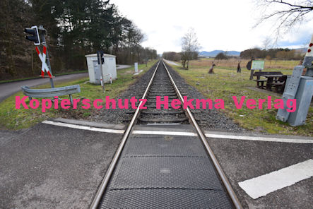 Schweighofen (Pfalz) Eisenbahn - Schweighofen Bahnübergang - Bü Schweighofen km 43,060
