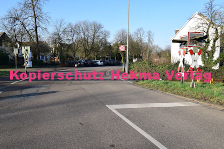 Speyer Eisenbahn - Bahnübergang Speyer - Bü km 2,694 Hafen 210h - Eselsdamm