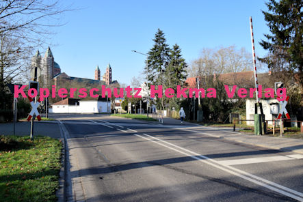 Speyer Eisenbahn - Bahnübergang Speyer - Bü km 2,929 Hafen - Hafenstraße