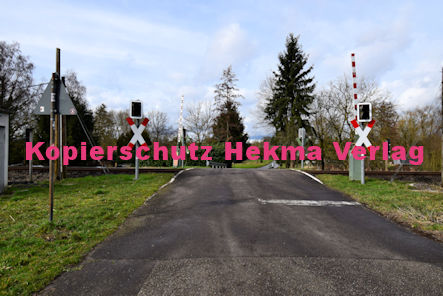 Steinfeld (Pfalz) Eisenbahn - Steinfeld - Bahnübergang Wengelspfad