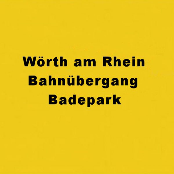 Wörth am Rhein Bahnübergang Badepark