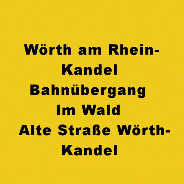 Wörth am Rhein-Kandel Bahnübergang Im Wald Alte Straße