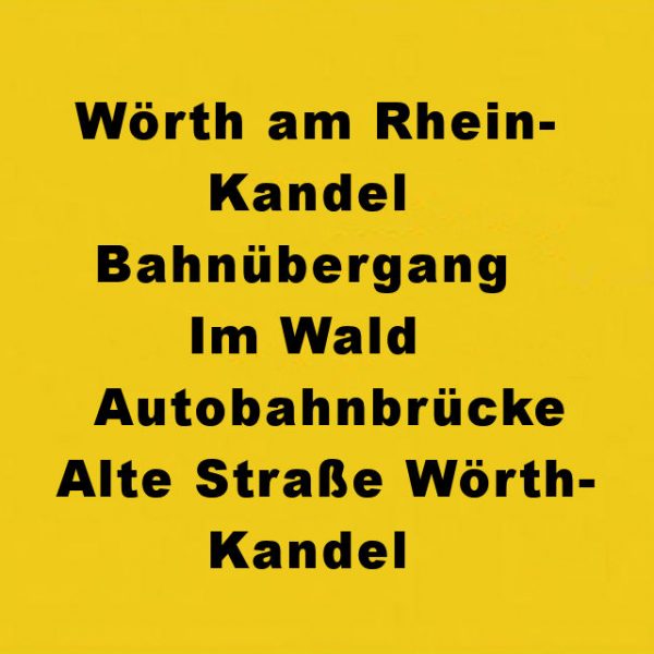 Wörth am Rhein-Kandel Bahnübergang Autobahnbrücke Alte Straße