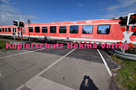 Hagenbach (Pfalz) Eisenbahn - Hagenbach Bahnübergang Bü 55,0 - Industriestraße