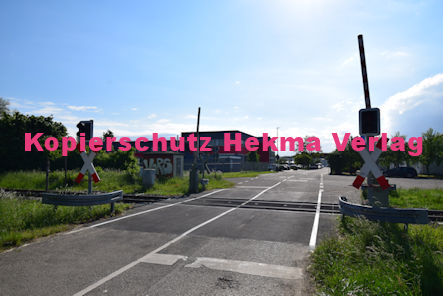 Hagenbach (Pfalz) Eisenbahn - Hagenbach Bahnübergang Bü 55,0 - Industriestraße