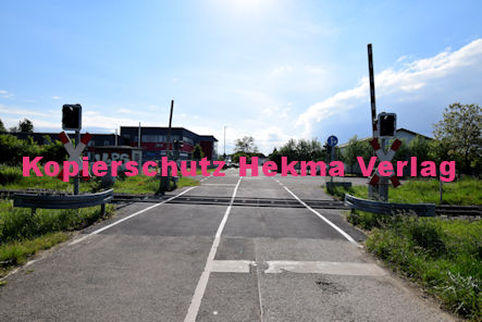 Hagenbach (Pfalz) Eisenbahn - Hagenbach Bahnübergang Bü 55,0 - Industriestraße