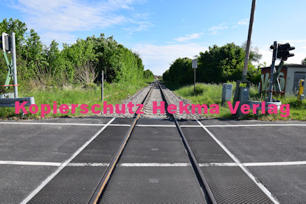 Hagenbach (Pfalz) Eisenbahn - Hagenbach Bahnübergang Bü 55,0 - Industriestraße