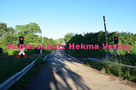 Maikammer Eisenbahn - Maikammer Bahnübergang BÜ 5,2 - Feldweg