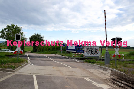 Minderslachen-Winden - Eisenbahn - Minderslachen-Winden Bahnübergang Bü 2,259 - Feldweg