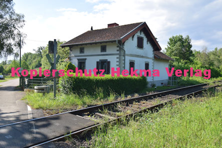 Neuburg am Rhein Eisenbahn - Neuburg Bahnübergang - Bü 56,7 - Mittelgrundweg