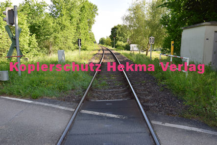 Neuburg am Rhein Eisenbahn - Neuburg Bahnübergang - Bü 56,7 - Mittelgrundweg