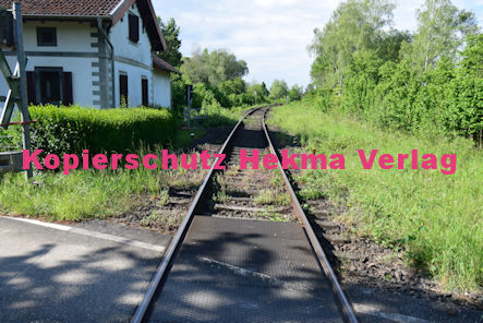 Neuburg am Rhein Eisenbahn - Neuburg Bahnübergang - Bü 56,7 - Mittelgrundweg