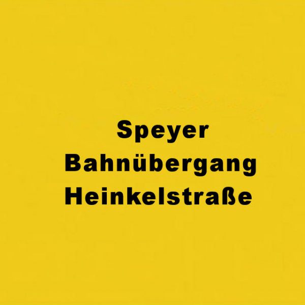 Speyer Bahnübergang Heinkelstraße