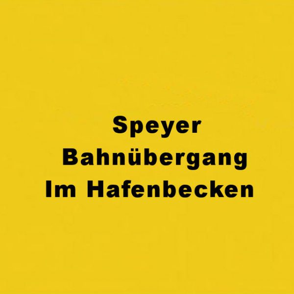 Speyer Bahnübergang Im Hafenbecken