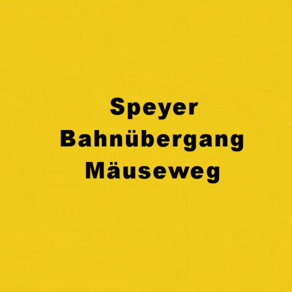 Speyer Bahnübergang Mäuseweg