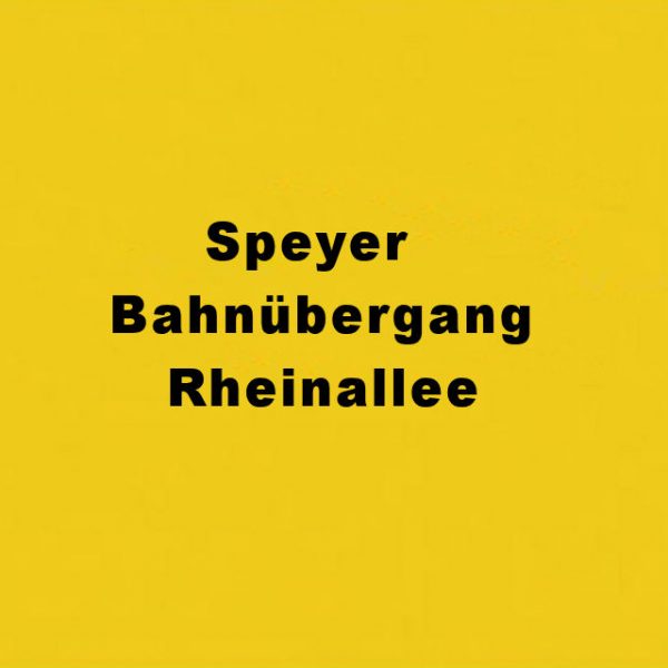 Speyer Bahnübergang Rheinallee