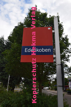 Edenkoben Eisenbahn - Bahnhof Edenkoben - Bahnhofsschild