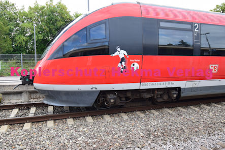 Edenkoben Eisenbahn - Bahnhof Edenkoben - RB 53 Zug 643 016 Fritz Walter