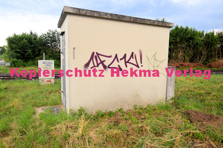 Hagenbach (Pfalz) Eisenbahn - Hagenbach Bahnübergang Bü 55,0 - Industriestraße