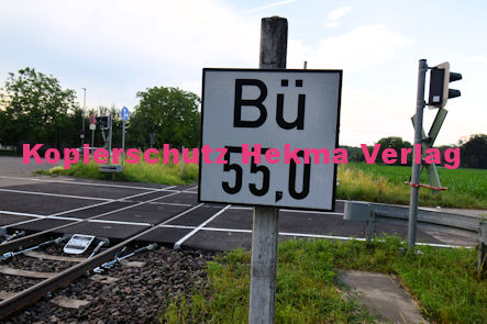 Hagenbach (Pfalz) Eisenbahn - Hagenbach Bahnübergang Bü 55,0 - Industriestraße