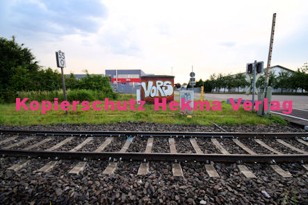Hagenbach (Pfalz) Eisenbahn - Hagenbach Bahnübergang Bü 55,0 - Industriestraße