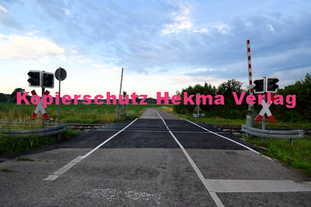 Hagenbach (Pfalz) Eisenbahn - Hagenbach Bahnübergang Bü 55,0 - Industriestraße