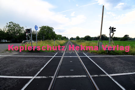 Hagenbach (Pfalz) Eisenbahn - Hagenbach Bahnübergang Bü 55,0 - Industriestraße