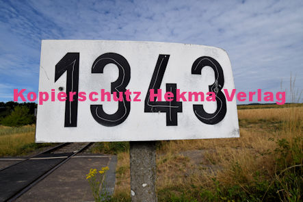 Kapellen-Drusweiler (Pfalz) Bad Bergzabern - Eisenbahn - Bahnübergang 1343 BÜ 7 - Feldweg vor der Brücke