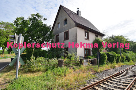 Kapellen-Drusweiler (Pfalz) Eisenbahn - Bahnhaltepunkt Kapellen-Drusweiler - Altes Bahnwärterhäuschen