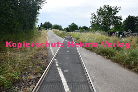 Kapellen-Drusweiler (Pfalz) - Eisenbahn - Bahnübergang BÜ 1340 km 7,0 - Dorfstraße