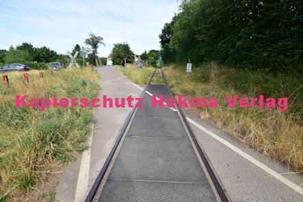 Kapellen-Drusweiler (Pfalz) - Eisenbahn - Bahnübergang BÜ 1340 km 7,0 - Dorfstraße